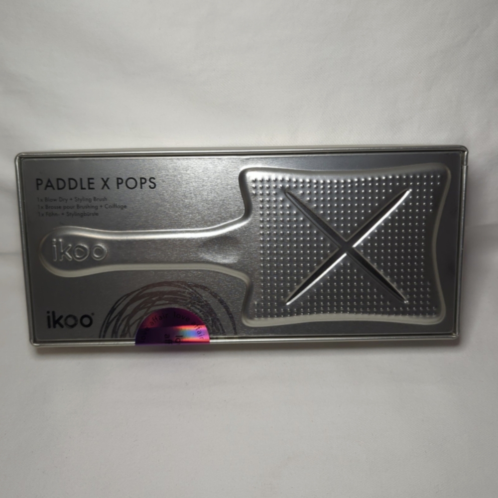 Ikoo Paddle X Pops Hot Pink Styling Hair Brush